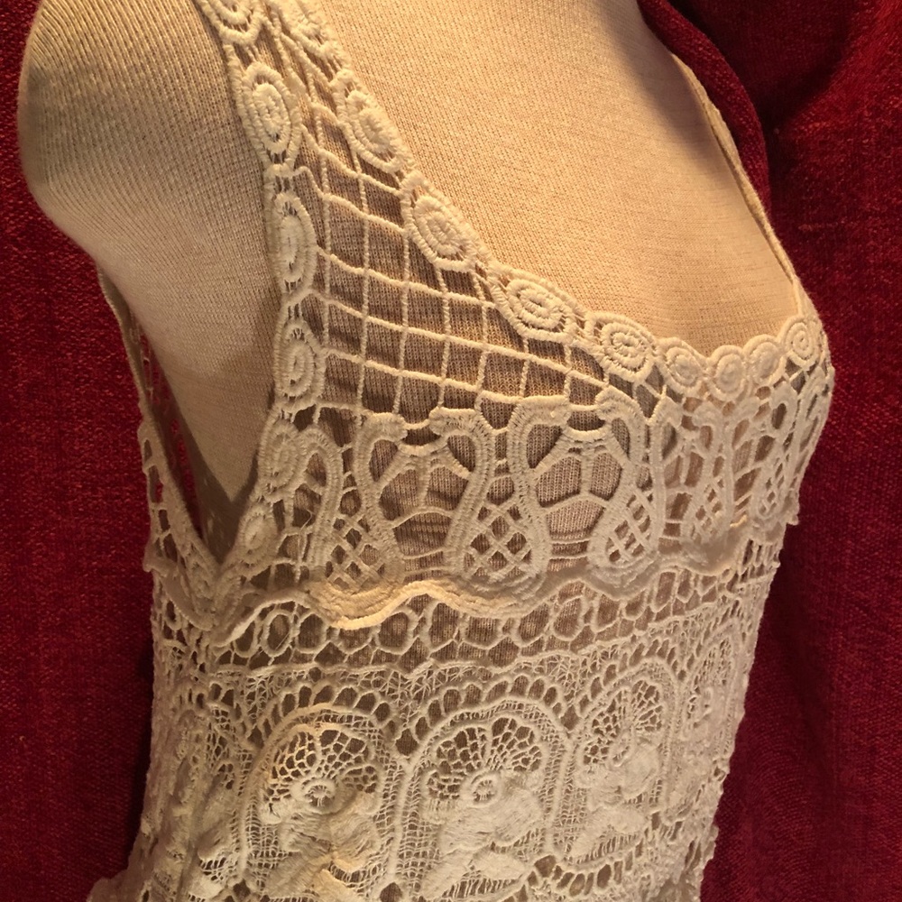 Lace bathing suit topper